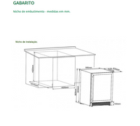 Cervejeira Tecno Professional 136 Litros Inox 60cm - Abertura Direita