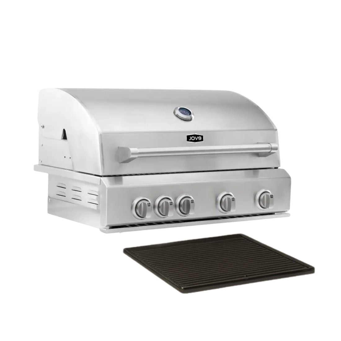 Churrasqueira a Gás Evol Florence 4 Queimadores Inox 79cm + Chapa Ferro Gusa