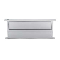 Coifa de Bancada Tecno Rise Inox 91cm em aço inox escovado, design sofisticado e eficiente para cozinhas modernas.