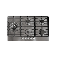 Cooktop á Gás Gorenje 5 Queimadores Sabaf 90cm Inox Escovado 220V