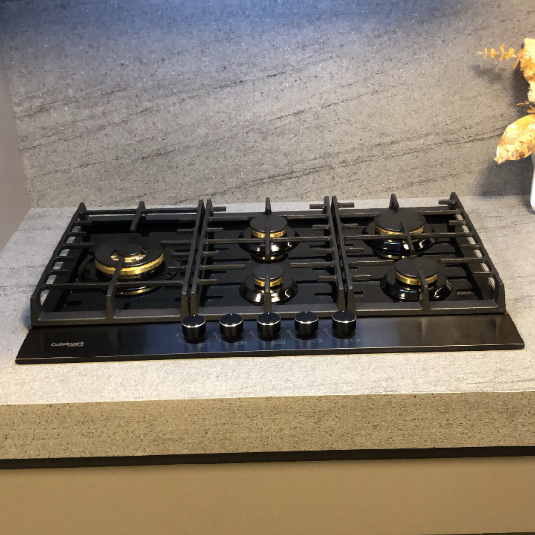 Cooktop à Gás Cuisinart Arkton 5 Bocas Vidro Preto 90cm
