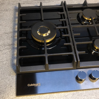 Cooktop à Gás Cuisinart Arkton 5 Bocas Vidro Preto 90cm