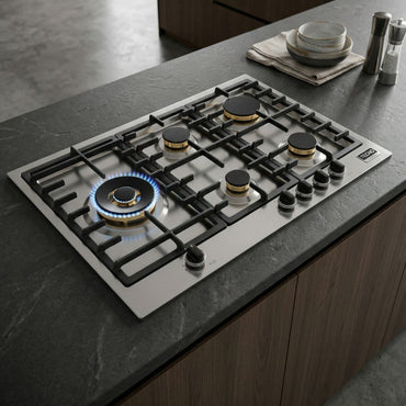 Cooktop a Gás Tecno Professional 5 Bocas Inox 90cm