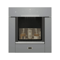 Dispenser para vinhos e bebidas Tecno Vintage embutido, conservando 3 garrafas em inox, elegante e funcional.