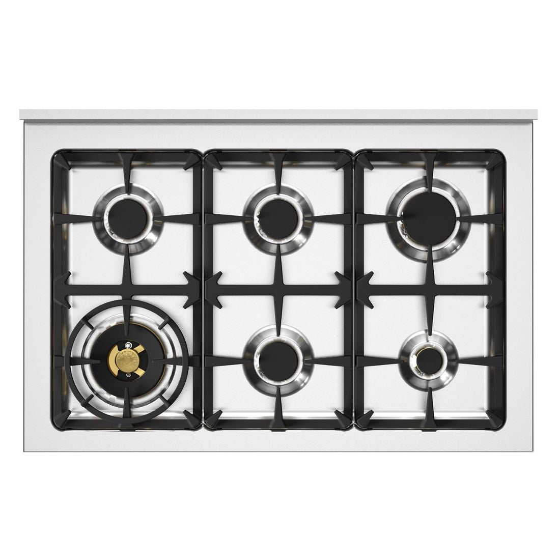 Fogão Bertazzoni Heritage Marfim 90cm 6 Bocas Forno Elétrico 103L