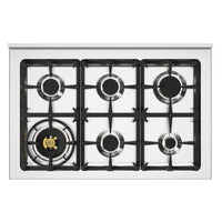 Fogão Bertazzoni Heritage Marfim 90cm 6 Bocas Forno Elétrico 103L
