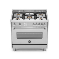 Fogão Master Series 5 Bocas Forno Elétrico 142 Litros Inox 90cm