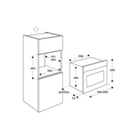 Forno Micro-ondas Combinado Bertazzoni Professional 40 Litros Inox 60cm