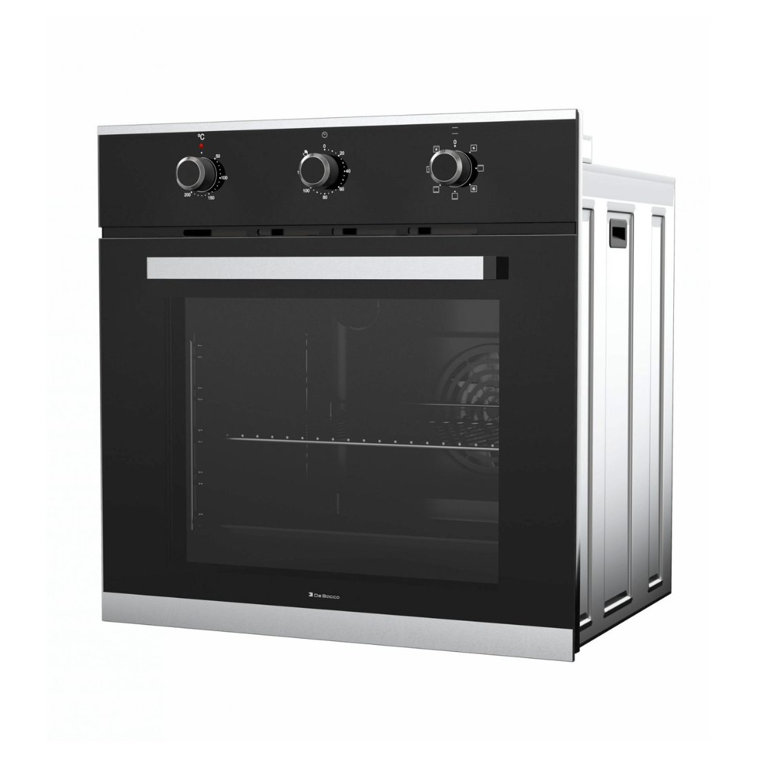 Forno Elétrico Debacco Madri Multifunções Analógico Vidro Preto 56 Litros 60cm 220V