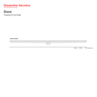 Ralo Linear Royal Tampa Inox 100cm base ABS saída central