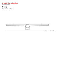 Ralo Linear Smart Tampa Inox 70cm base PVC saída central