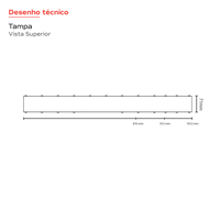 Ralo Linear Royal Tampa Inox 100cm base ABS saída central