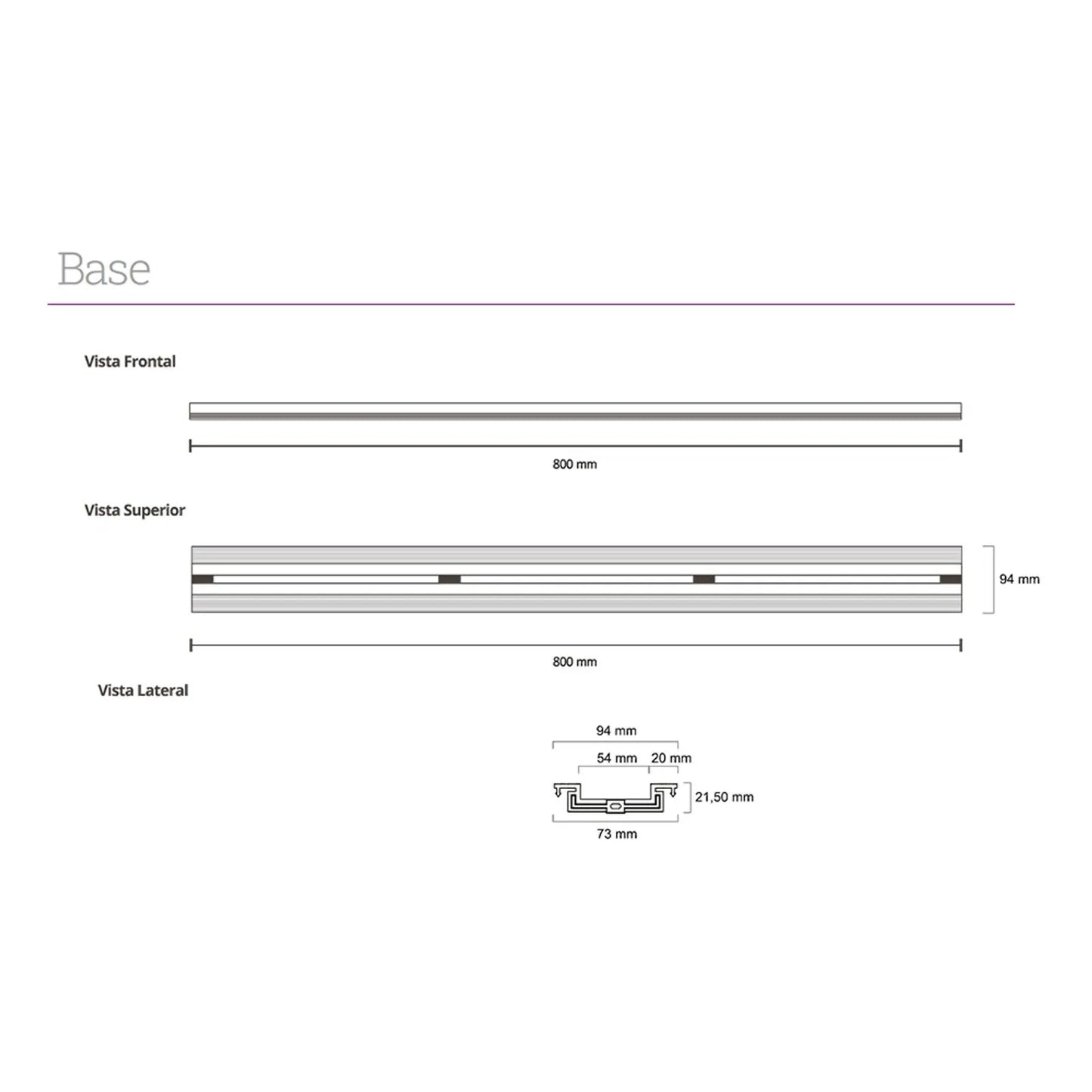 Ralo Linear Elleve Infinity Slim 80cm Tampa Vazada