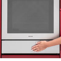 Gaveta Aquecida Tecno Original Inox 60cm em funcionamento com abertura por toque e design moderno.