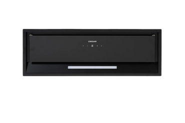 Coifa CrissAir de Embutir no Móvel Black 85cm com design moderno e acabamento em aço inox preto.