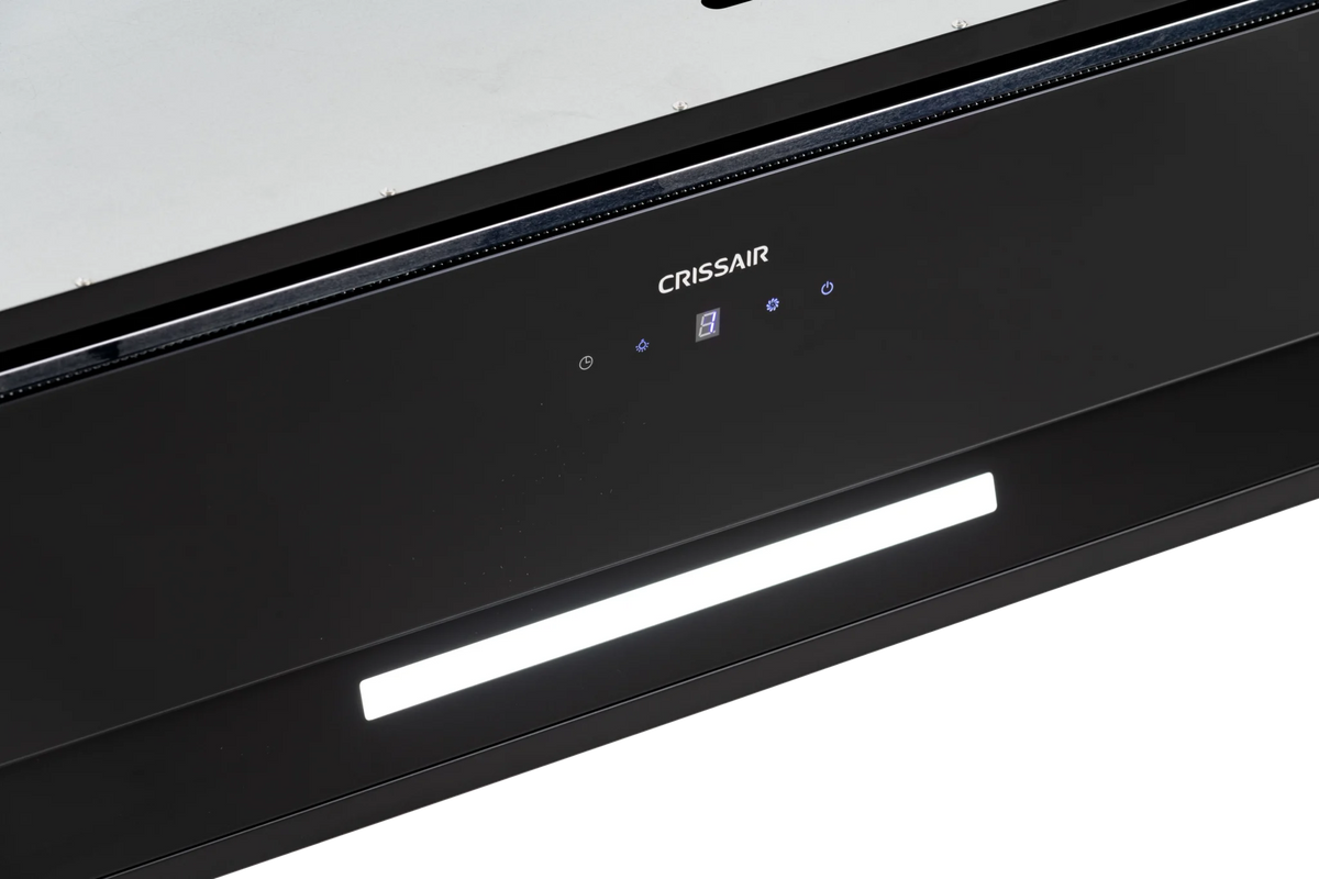 Coifa CrissAir de Embutir no Móvel Black 85cm com painel touch e iluminação LED.