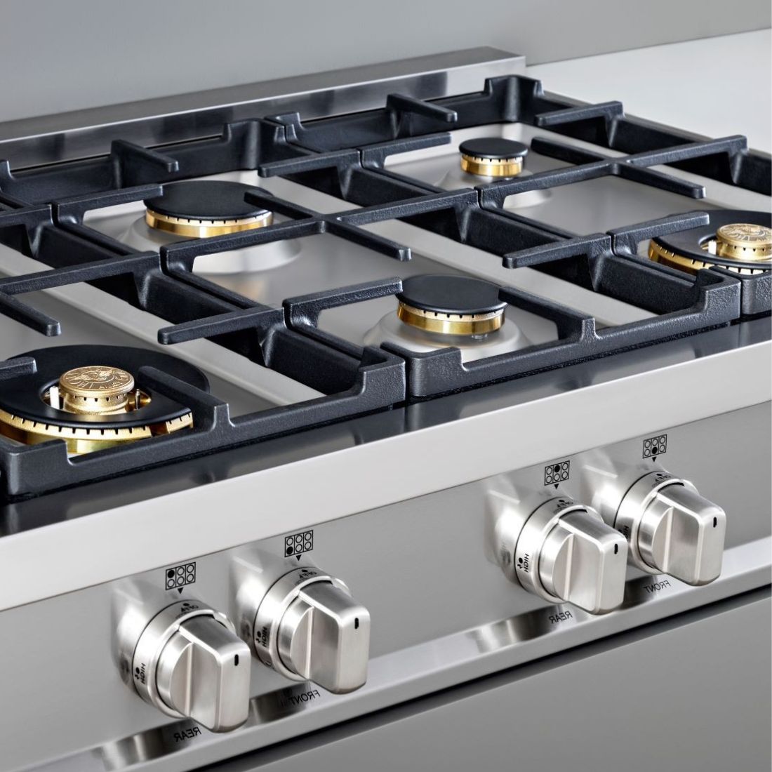 RangeTop Bertazzoni Master 6 Bocas a Gás Inox 91cm