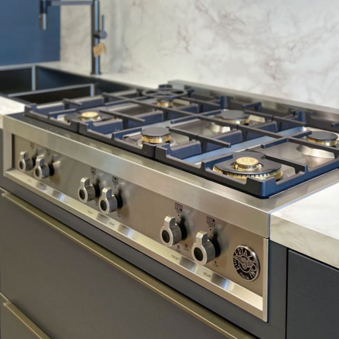 RangeTop Bertazzoni Professional 6 Bocas a Gás Inox 91cm