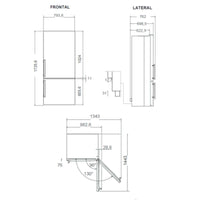 Refrigerador Bertazzoni Professional DUO Bottom Freezer 1002L 164cm