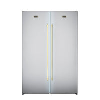 Refrigerador Tecno Vintage Side by Side 658 Litros Inox 122cm