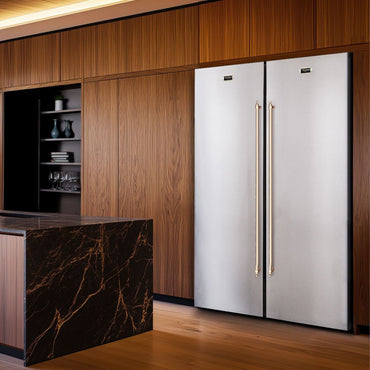 Refrigerador Tecno Vintage Side by Side 658 Litros Inox 122cm