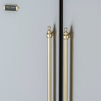 Refrigerador Tecno Vintage Side by Side 658 Litros Inox 122cm