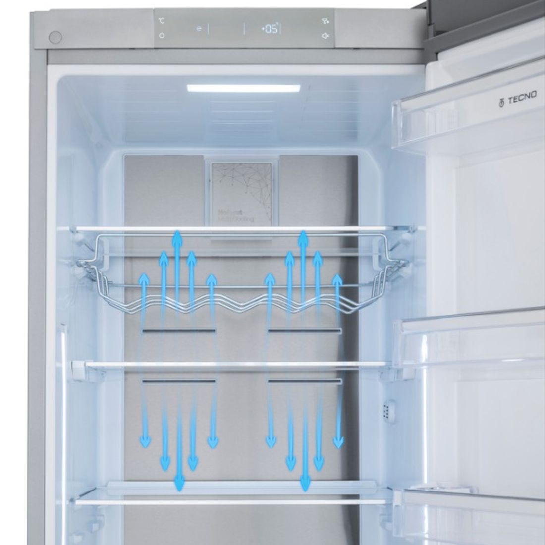 Refrigerador Tecno Professional Bottom Freezer 324 Litros Inox 60cm