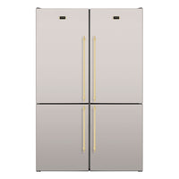 Refrigerador Tecno Vintage Bottom 648 Litros Inox 122cm