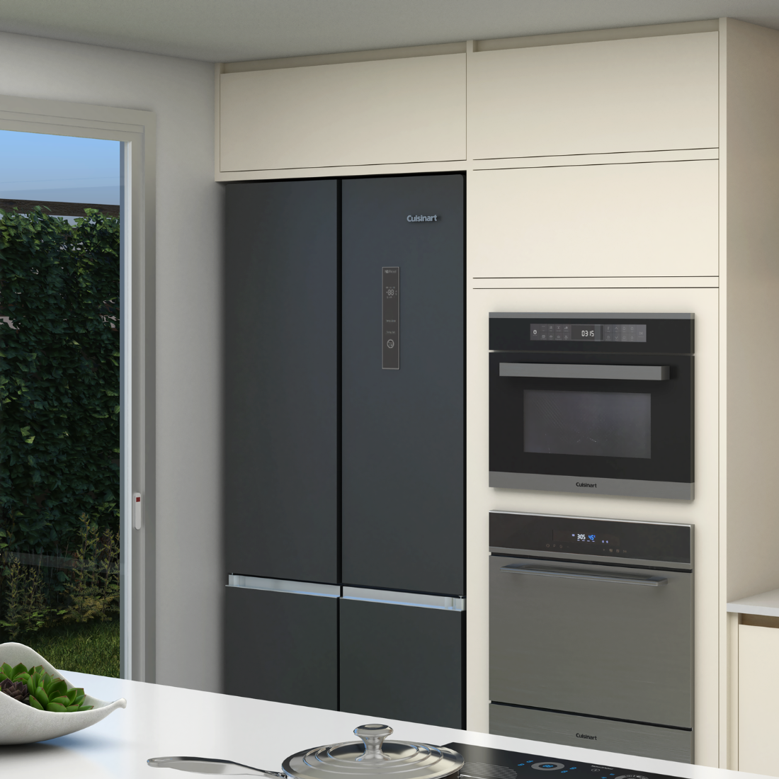 Refrigerador Cuisinart Arkton Multi Door Black 518 Litros Black 220V