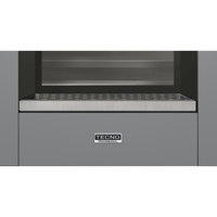 Dispenser de Vinhos Tecno Professional 3 Garrafas Inox 60cm dispenser de vinhos inox com frente cinza e bandeja perfurada, design profissional