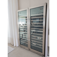 Adega Tecno Professional 151 Garrafas Inox 60cm - Abertura Direita, adega climatizada inox dupla zona 151 garrafas com portas de vidro