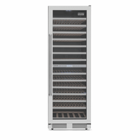 Adega Tecno Professional 151 Garrafas Inox 60cm - Abertura Direita, adega climatizada inox 151 garrafas com prateleiras de madeira e porta de vidro