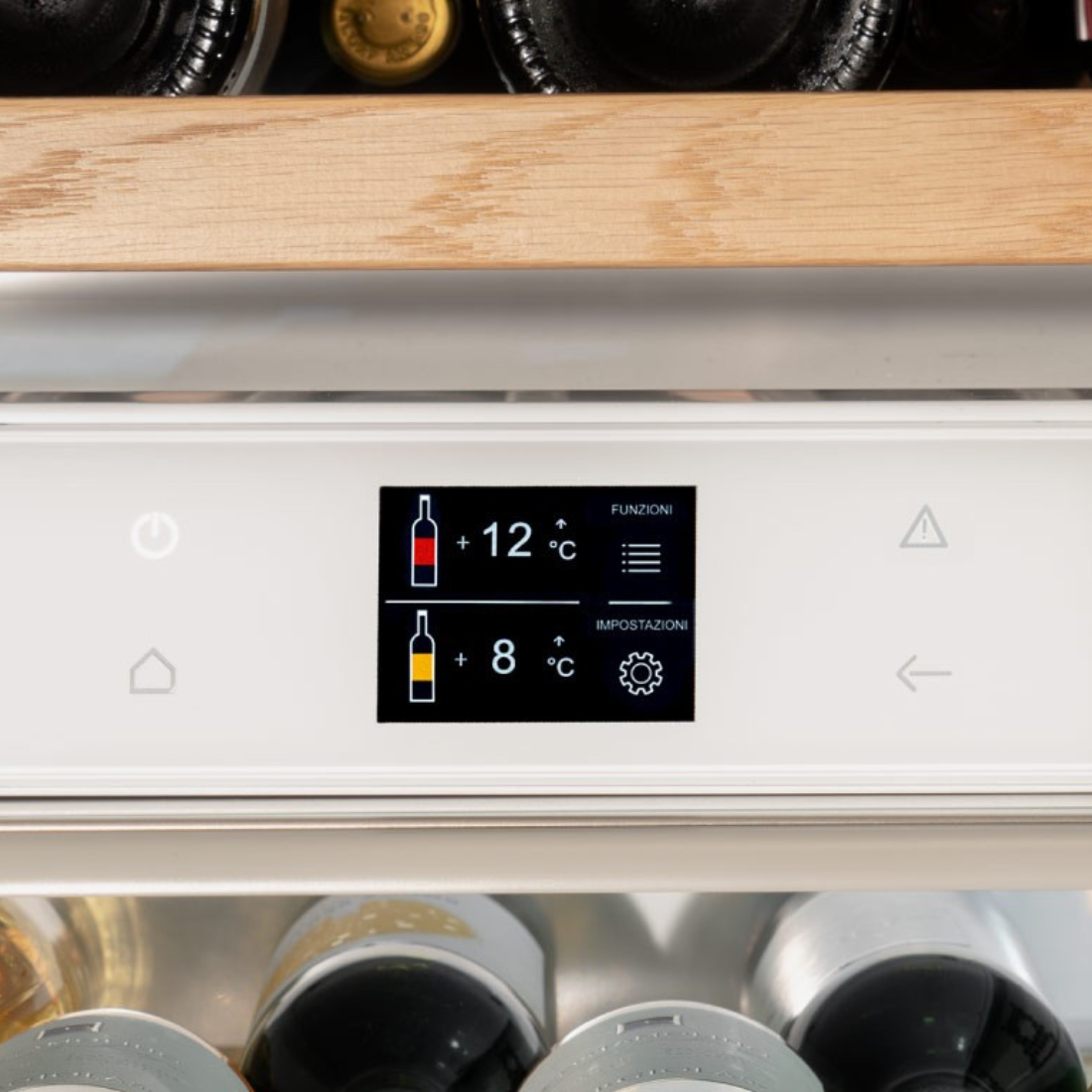 Adega Bertazzoni Professional Dual Zone Inox 80 Garrafas 220V - Abertura Esquerda