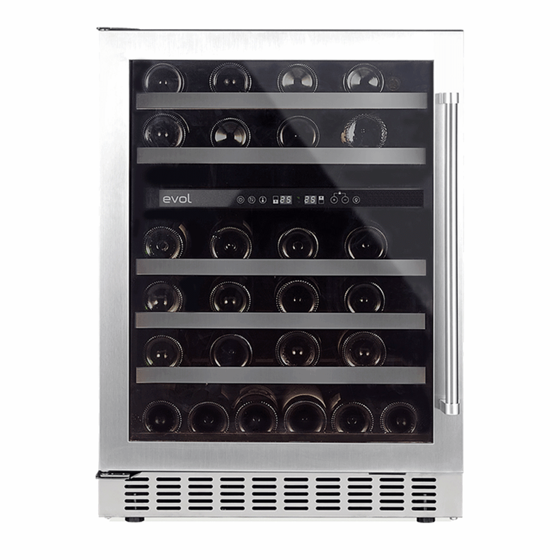 Adega de Vinhos Smart 46 Garrafas Dual Zone de embutir - Abertura para Esquerda