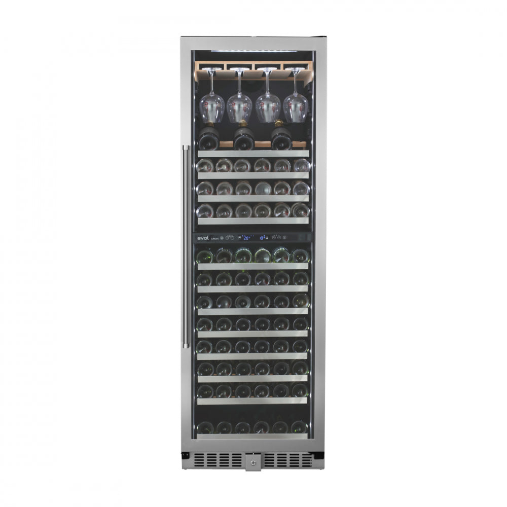 Adega de Vinhos Evol Smart 160 Garrafas Dual Zone de Embutir 220V