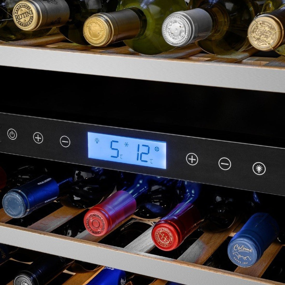Adega de Vinhos Tecno Vintage 23 Garrafas Dual Zone de Embutir 220V - Abertura para Esquerda