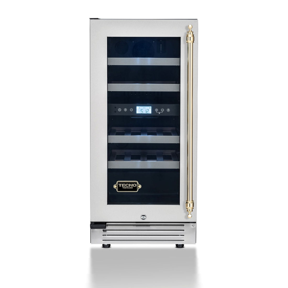 Adega de Vinhos Tecno Vintage 23 Garrafas Dual Zone de Embutir 220V - Abertura para Esquerda