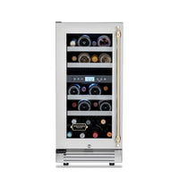Adega de Vinhos Tecno Vintage 23 Garrafas Dual Zone de Embutir 220V - Abertura para Esquerda