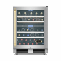 Adega de Vinhos Vintage 136 Litros 43 Garrafas Dual Zone de Embutir 220V - Abertura para Direita