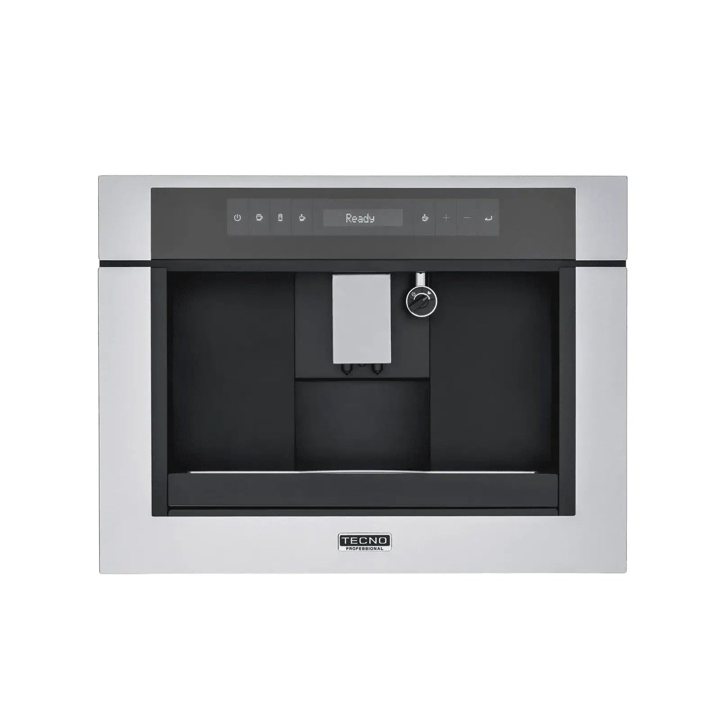 Cafeteira Tecno Professional Automática de Embutir Inox 60cm, máquina de café de embutir em inox com painel touch, saída dupla e reservatório discreto