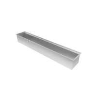 Canal Organizador Úmido Debacco 900 Inox em inox escovado, calha reta de embutir 90cm profundidade 14cm sem acessórios