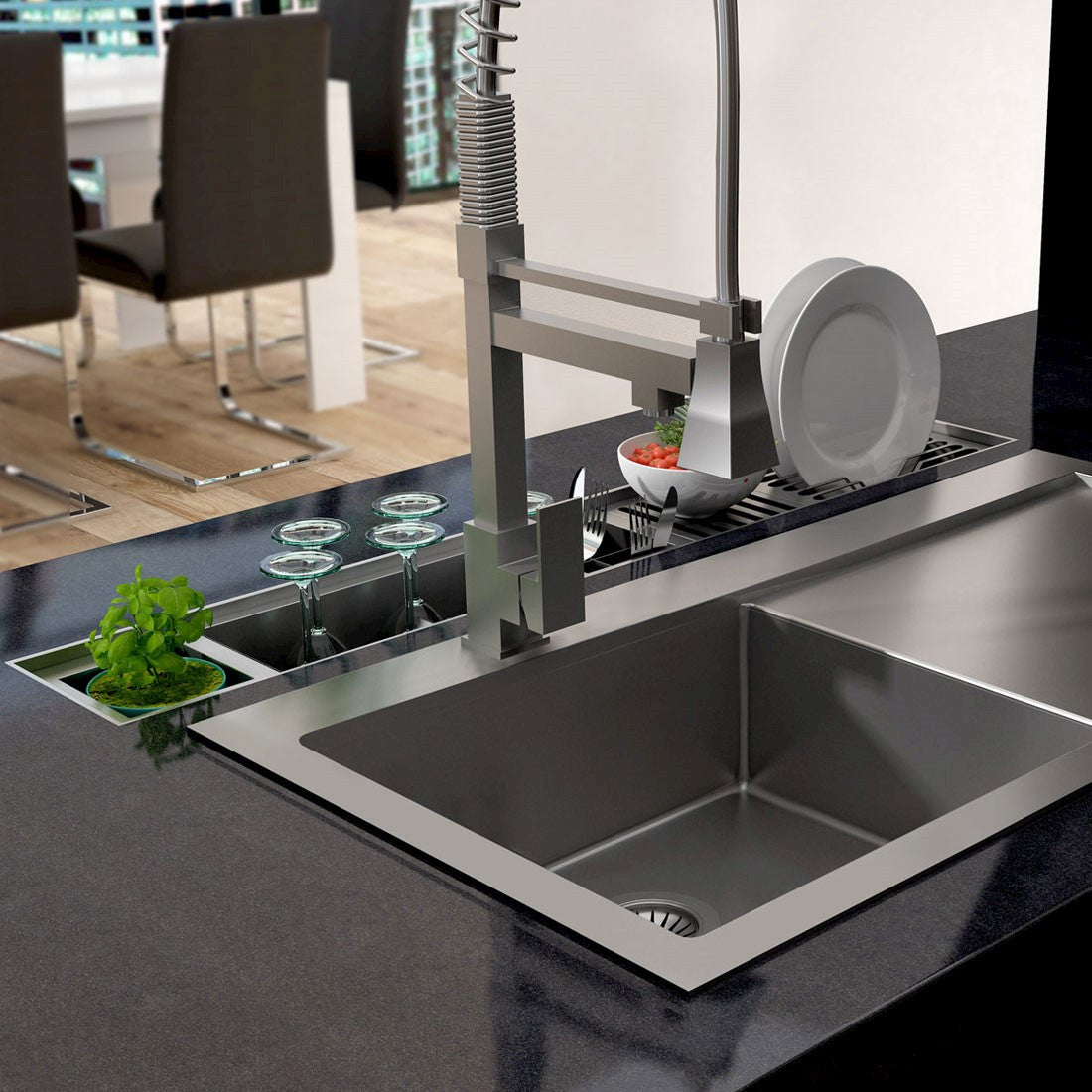 Canal Organizador Úmido Debacco 900 Inox