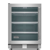 Cervejeira Tecno Professional 136 Litros Inox 60cm - Abertura Esquerda: cervejeira inox com porta de vidro, prateleiras ajustáveis e acabamento escovado