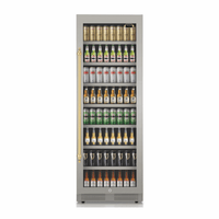 Cervejeira Tecno Vintage 433 Litros Inox 60cm - Abertura Direita: beer center inox com porta de vidro, prateleiras internas e iluminação LED