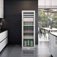 Cervejeira Tecno Vintage 433 Litros Inox 60cm - Abertura Direita: cervejeira porta de vidro inox com prateleiras, iluminação interna e acabamento premium