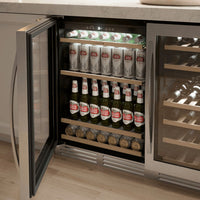 Cervejeira Debacco 145 Litros Inox 60cm 220V - Abertura para Esquerda