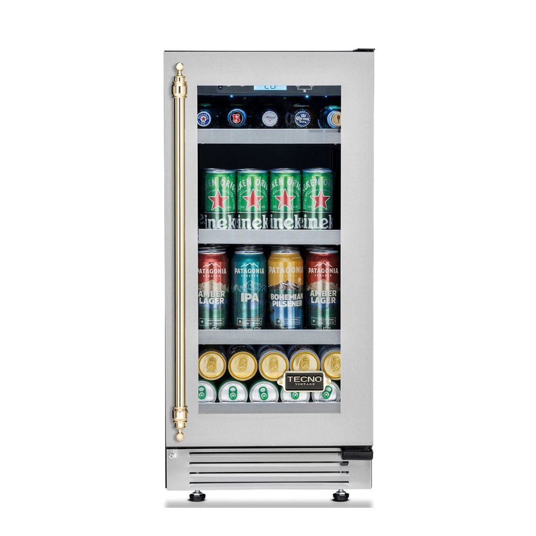 Cervejeira Tecno Vintage 80 Litros Inox 38cm - Abertura para Direita