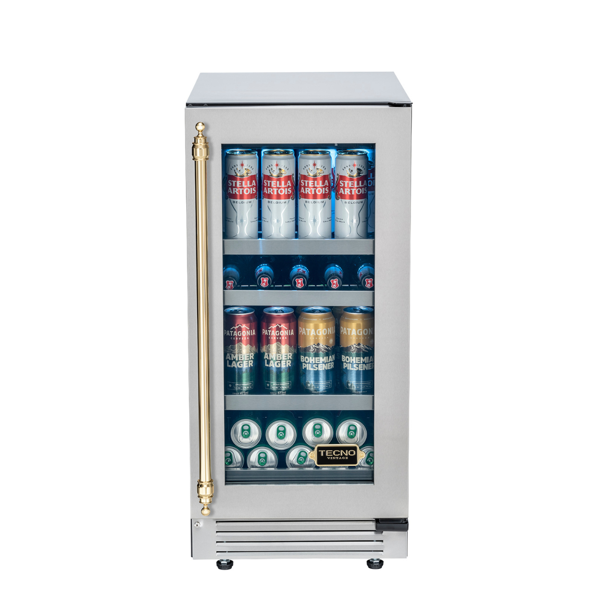 Cervejeira Tecno Vintage 80 Litros de Embutir Inox 220V - Abertura para Direita