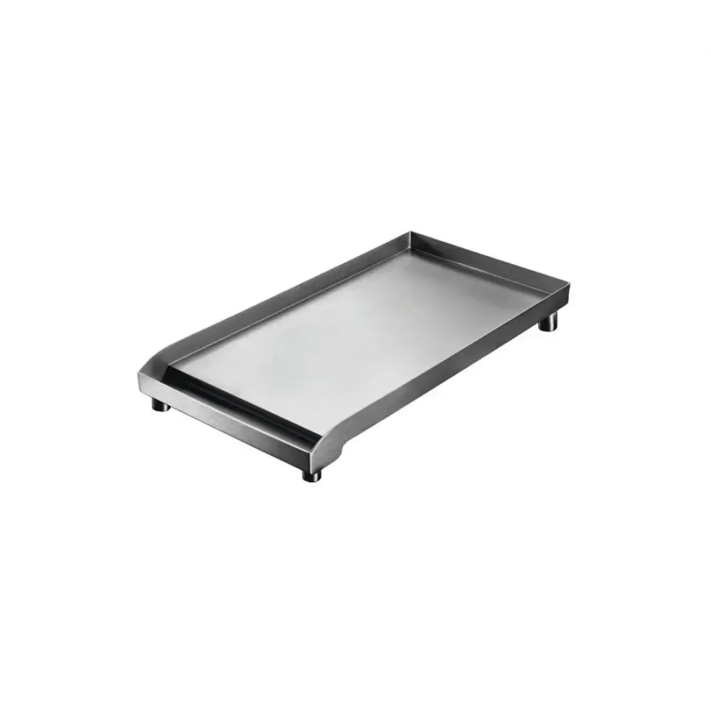 Chapa Grill de Alimentos Bertazzoni Professional Aço Inox com área de 26 cm de largura e 46 cm de profundidade.