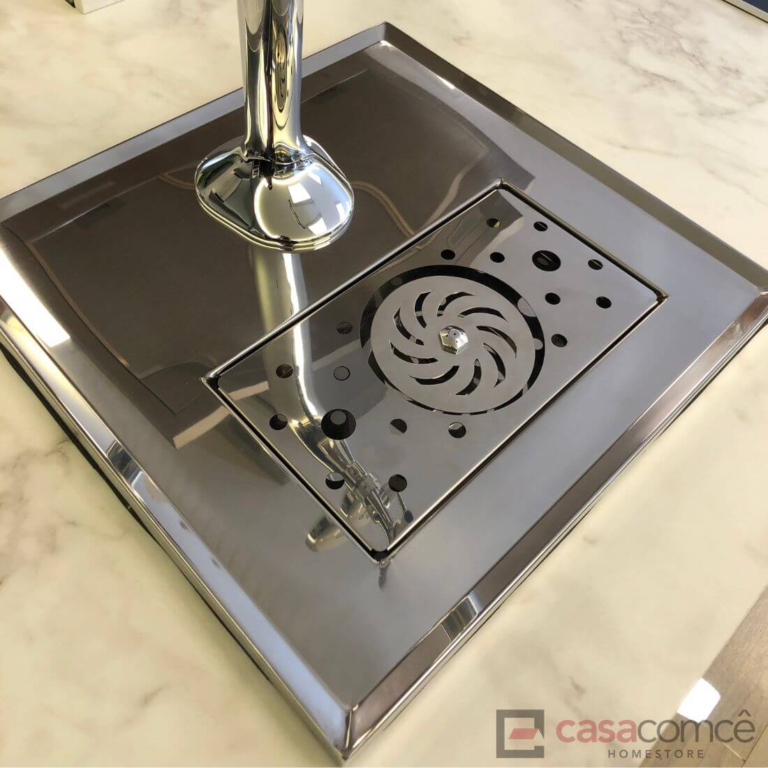 Chopeira Naja Cheffer Smart 1 Torneira com Lava Copos chopeira naja em inox de bancada com torre cromada e gaveta para lava copos